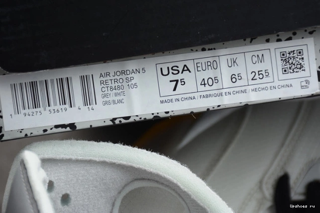 Air​ AJ5  x​O-W CT8480-105 Jordan 3M ow 5 0129